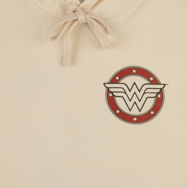 Apparel DC Official Hoodie Logo Comics Natural | DC Heroes Villains™ Comics & Woman Wonder | Accessories - & Retro