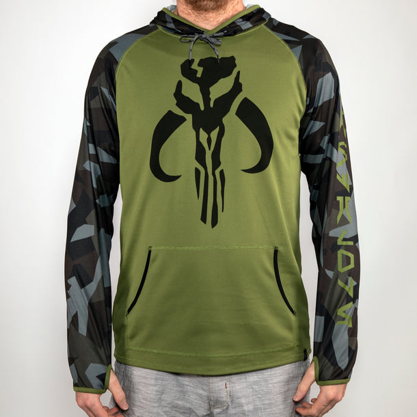 Heroes & Villains | Star Wars Mandalore Camo Performance Hoodie | Official Apparel & Accessories | Heroes & Villains S