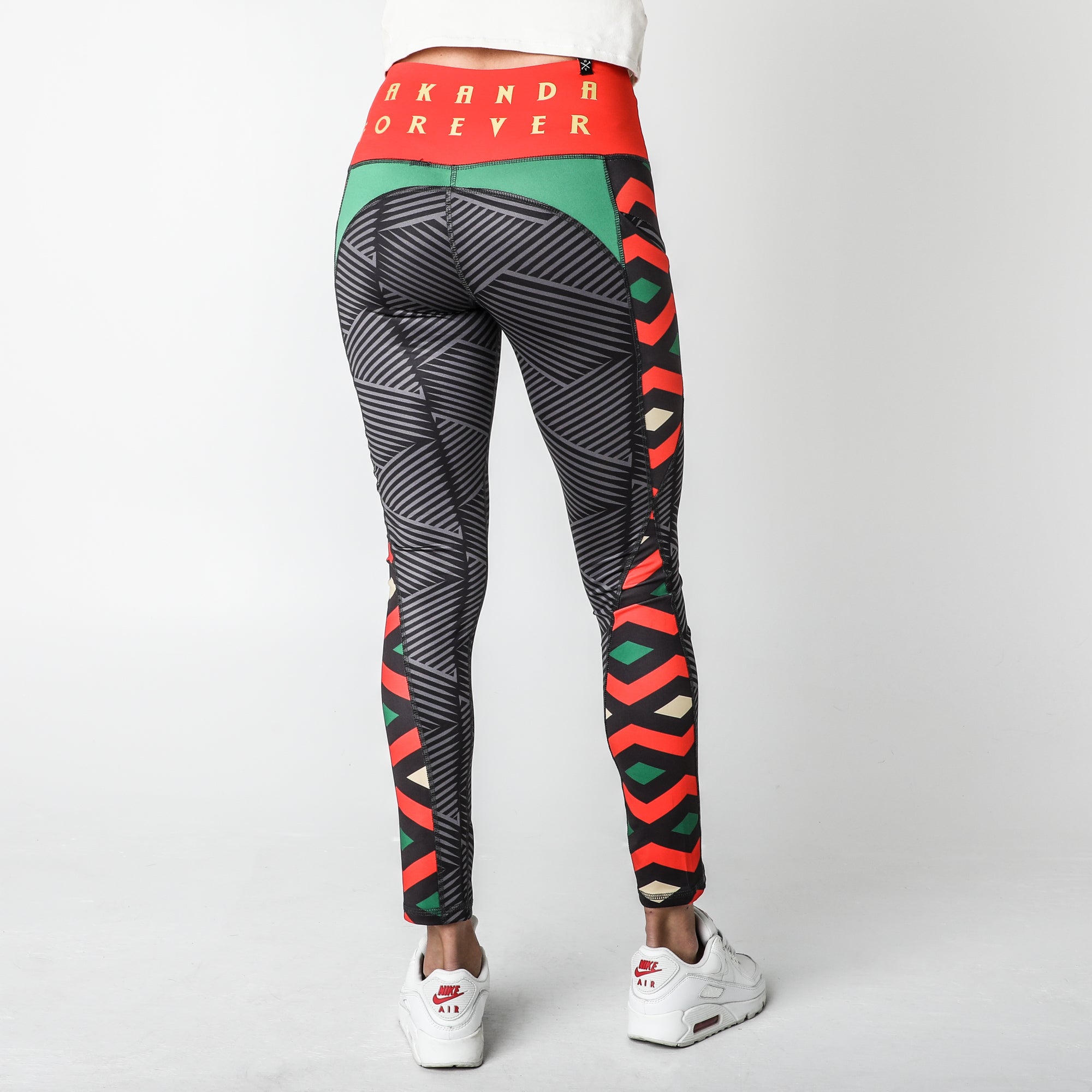 Heroes Villains Marvel Wakanda Forever Tribal Leggings Official Apparel Accessories Heroes Villains XXL