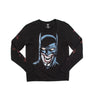 Batman & Joker Bats Mash-Up Black Long Sleeve Tee 