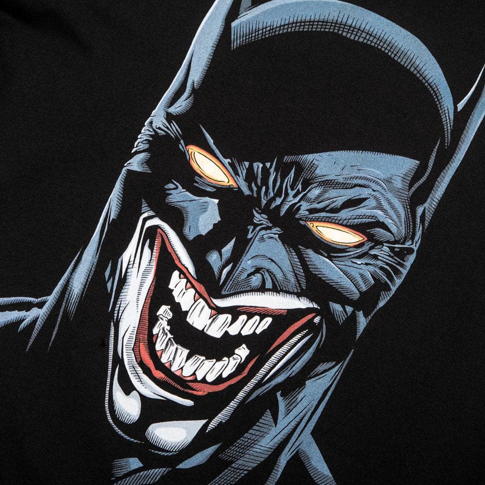 Batman Joker DC Black Bats Long Comics Tee Villains Mash-Up Heroes - DC & | Comics Sleeve &