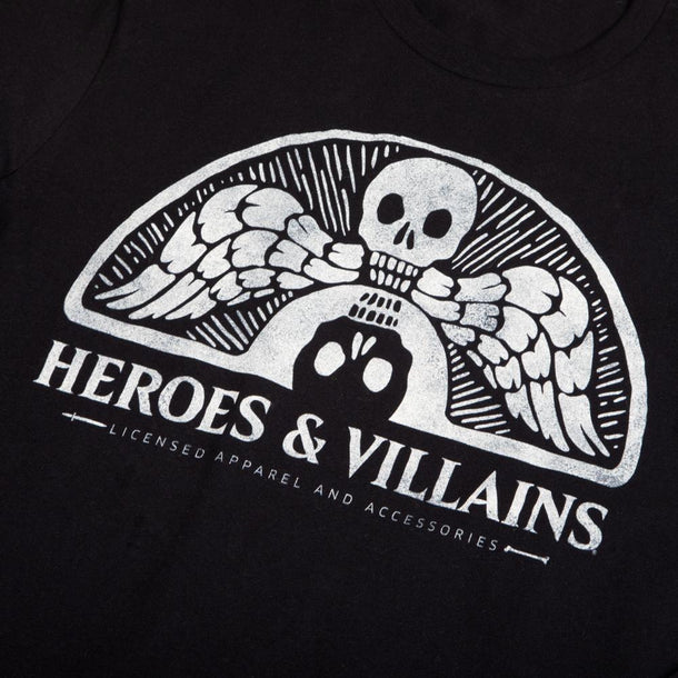 Heroes & Villains Branded Black Long Sleeve Tee