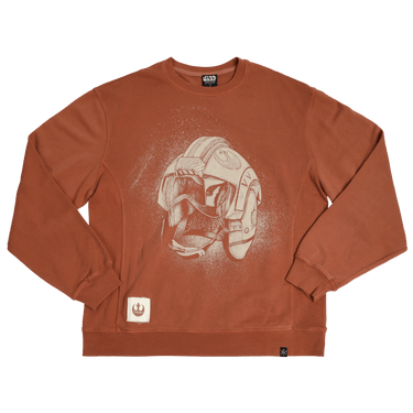 Rebel Helmet Illustration Washed Sweatshirt