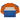 332 Company Colorblock Sweatshirt with long sleeves, ribbed crew neck, and colorblock design in orange, white, and blue.