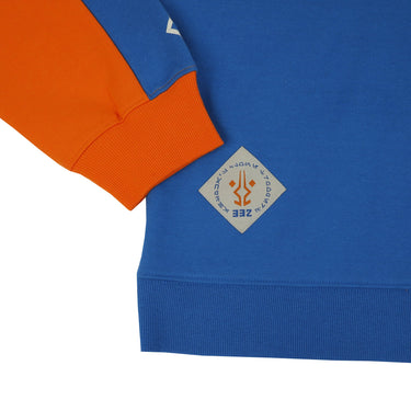 332 Company Colorblock Sweatshirt with ribbed crew neck, colorblock design, embroidered logo, and screen printed art on sleeves.