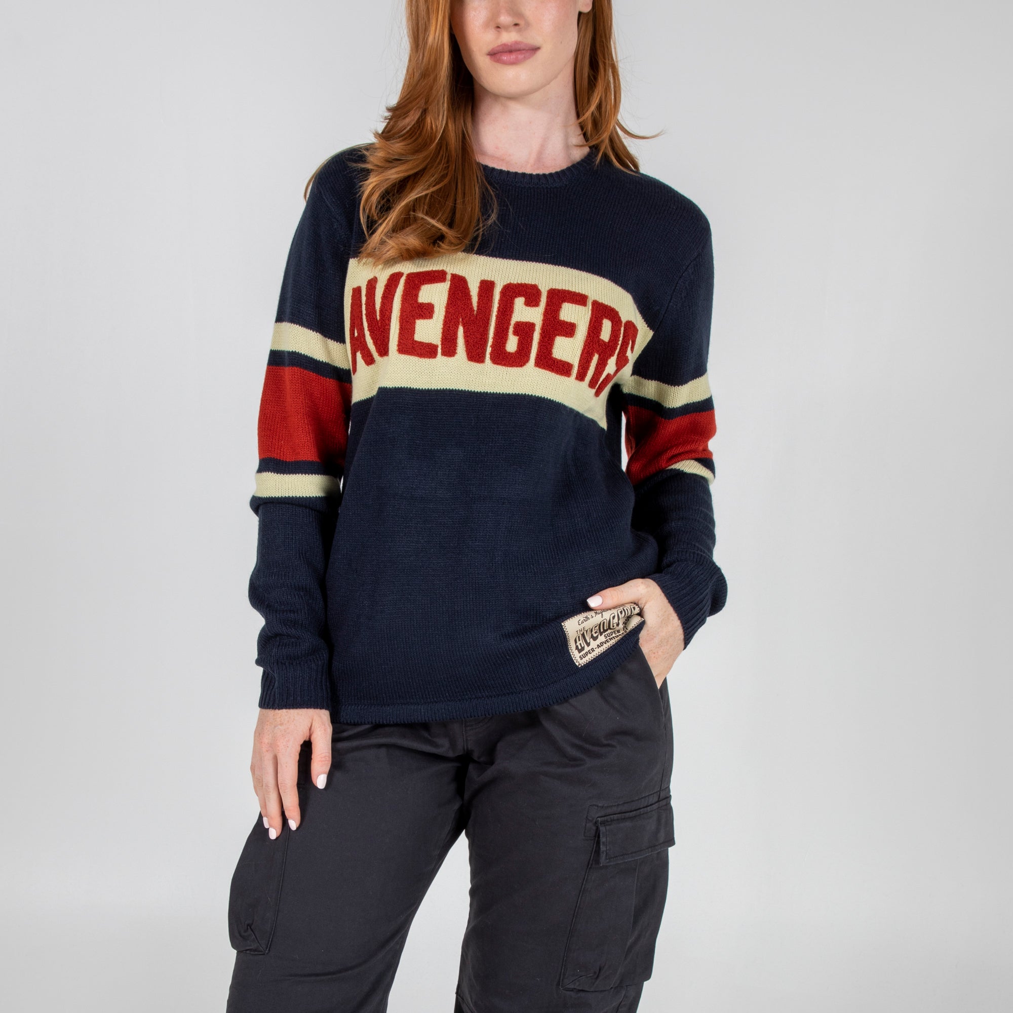 Marvel Avengers Logo Varsity Sweater Official Apparel