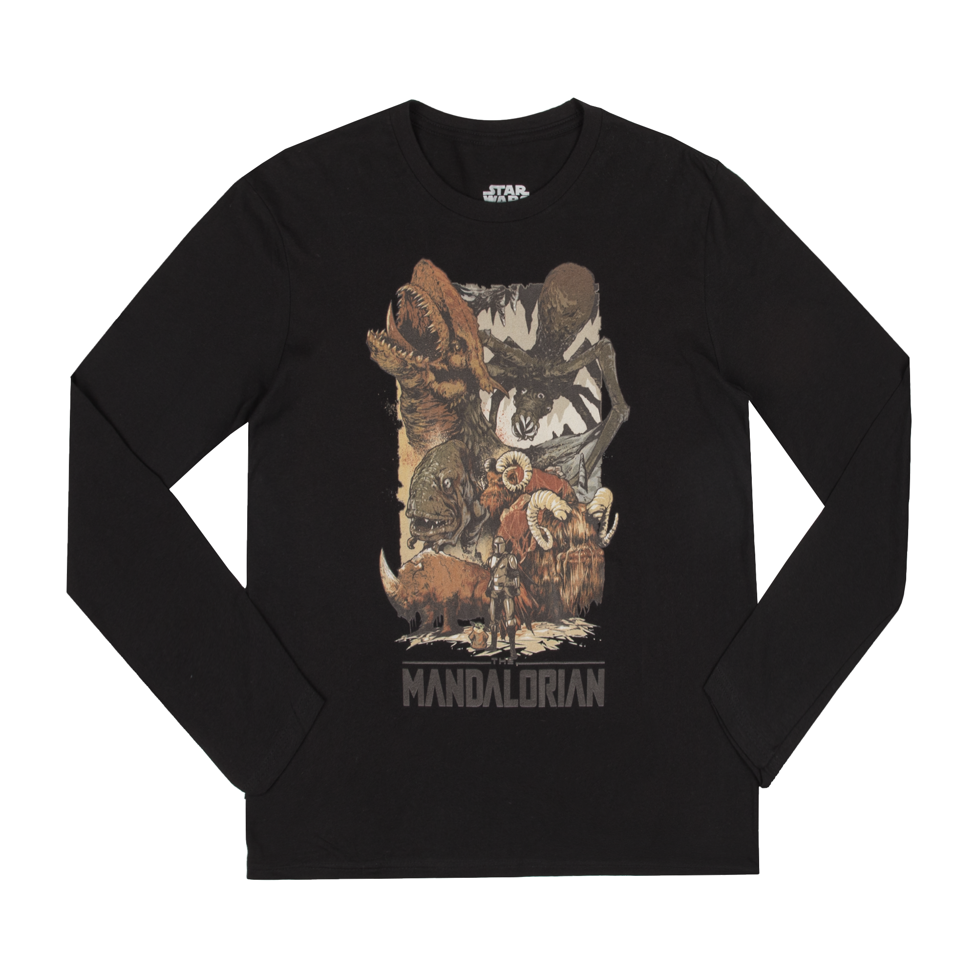 Creatures of The Mandalorian Black Long Sleeve