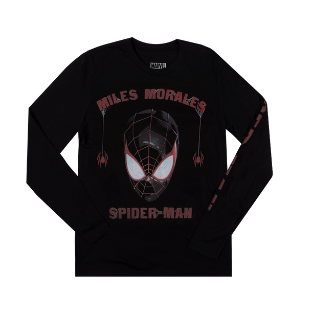 Miles Morales Spider-Man Black Long Sleeve
