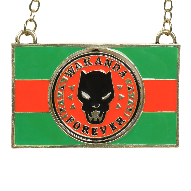 Wakanda Foever Flag Necklace