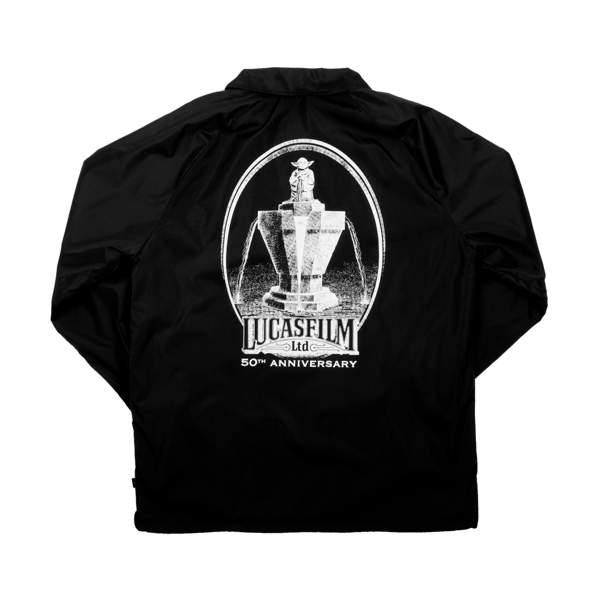 Yoda Fountain Illustration Coach's Jacket