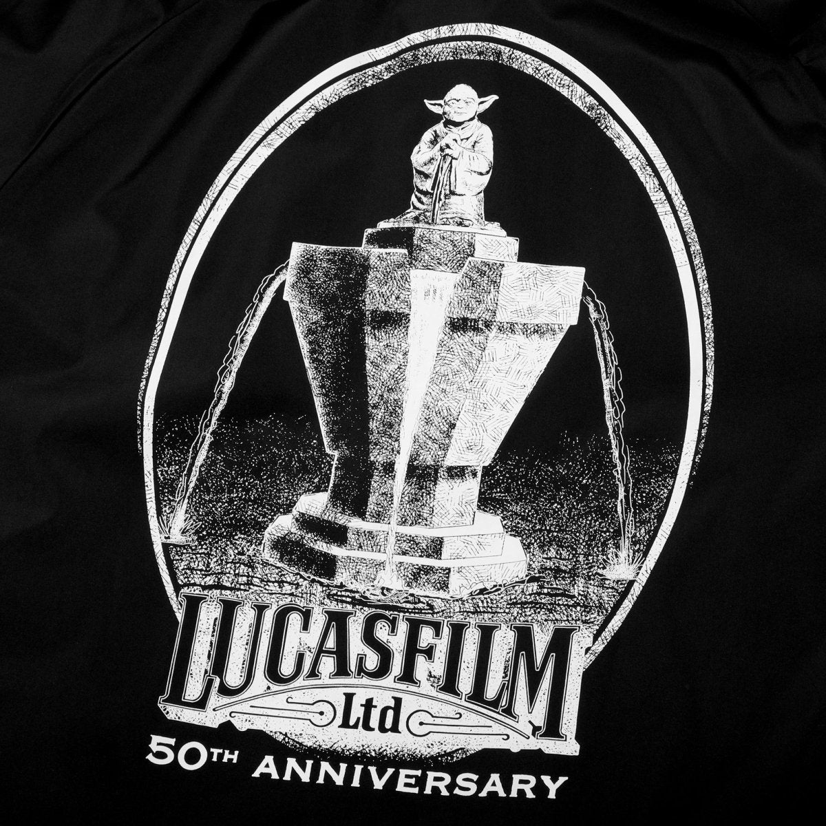 Veste d'entraîneur avec illustration de la fontaine Yoda