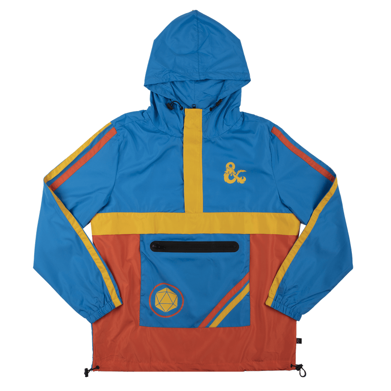 Odd future blue pink & yellow colorblock anorak jacket deals
