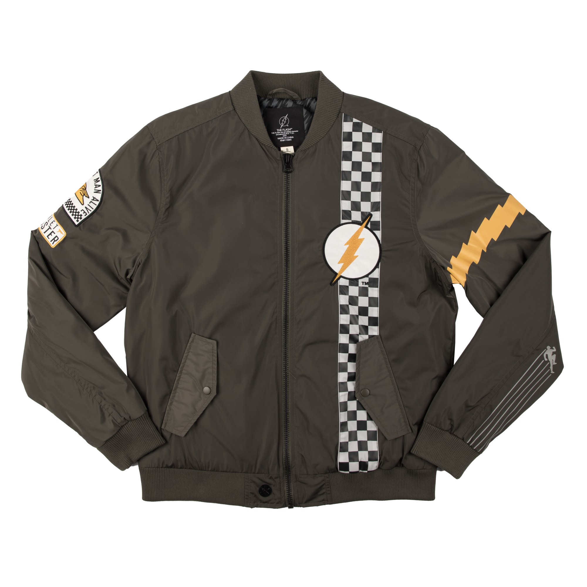 The Flash Checkered Bomber Jacket