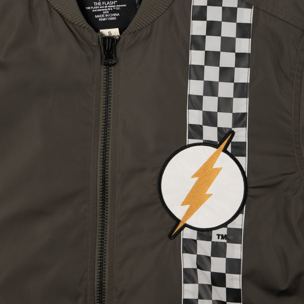 The Flash Checkered Bomber Jacket