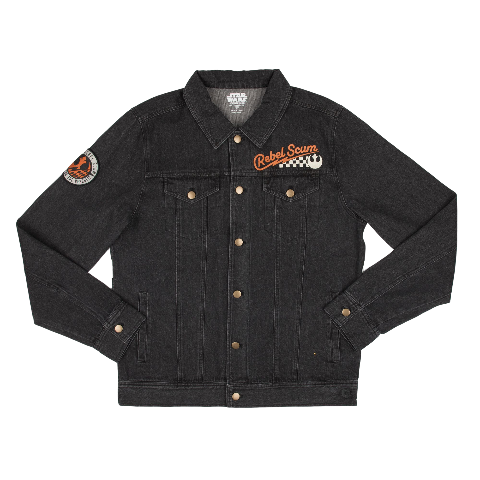 Rebel Scum Black Denim Jacket