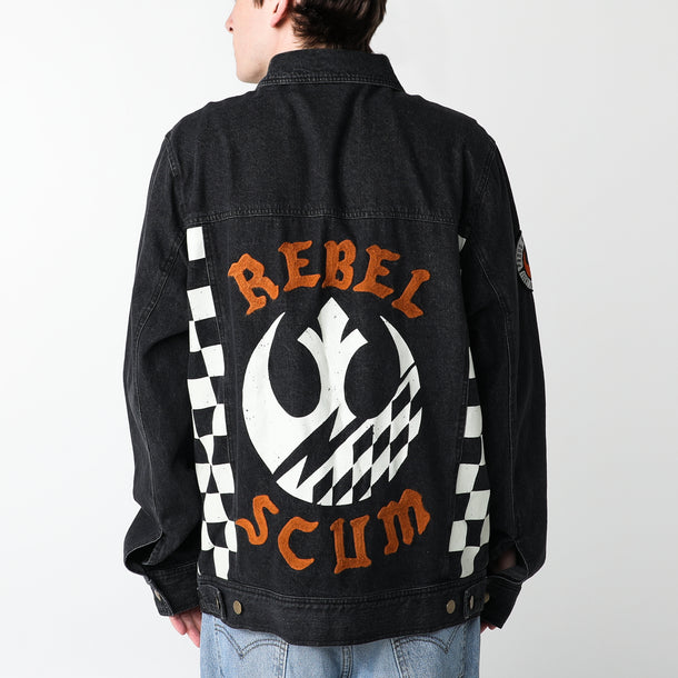Rebel Scum Black Denim Jacket