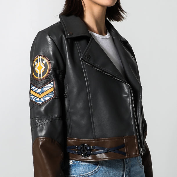Heroes & Villains | Ahsoka Faux Leather Cropped Moto Jacket M