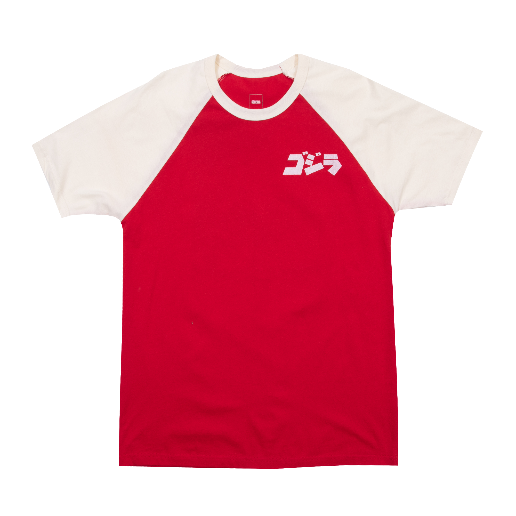 Godzilla Red & White Raglan