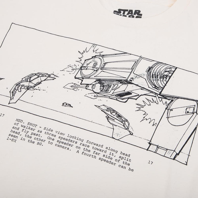Star Wars Imperial Walker Storyboard Shot Natural Tee 