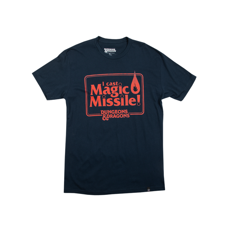 D&D Magic Missile Navy Tee