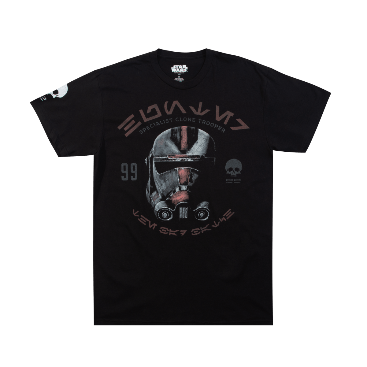 Camiseta Star Wars Bounty Hunter - Hombre, Negro, Talla L, 100% Algodón Orgánico GOTS, Unisex, Manga Corta