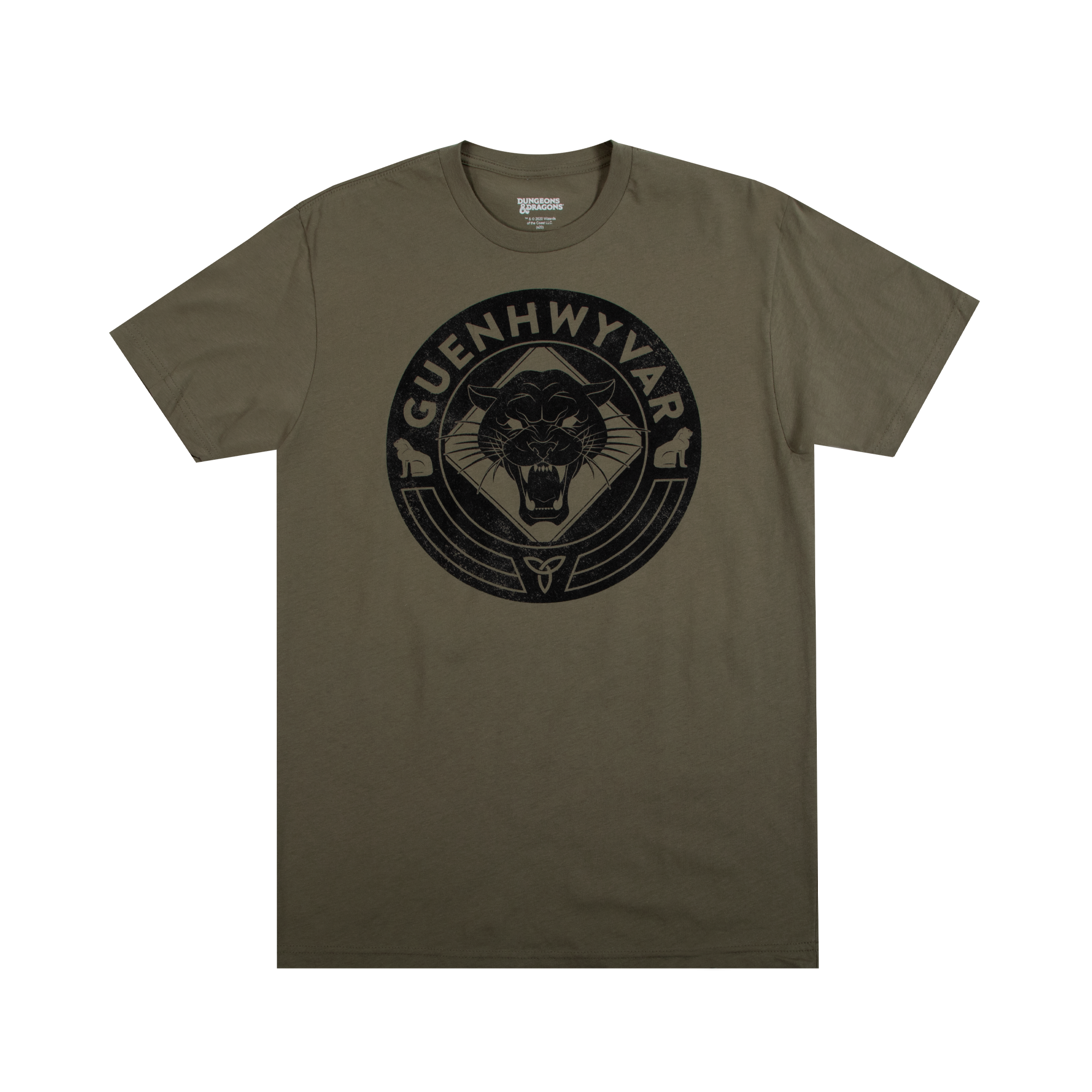 Drizzt Guenhwyvar Olive Tee