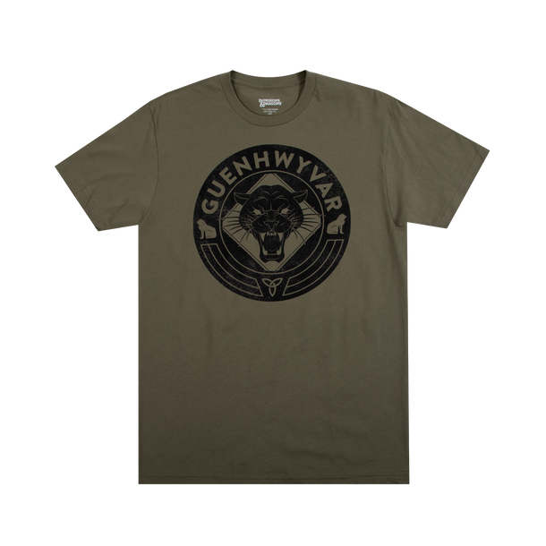 Drizzt Guenhwyvar Olive Tee