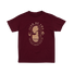 Kid's Coming With Me Maroon Youth Tee
