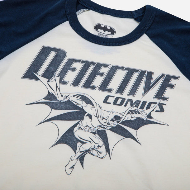 Batman Detective Comics Blue & White Raglan