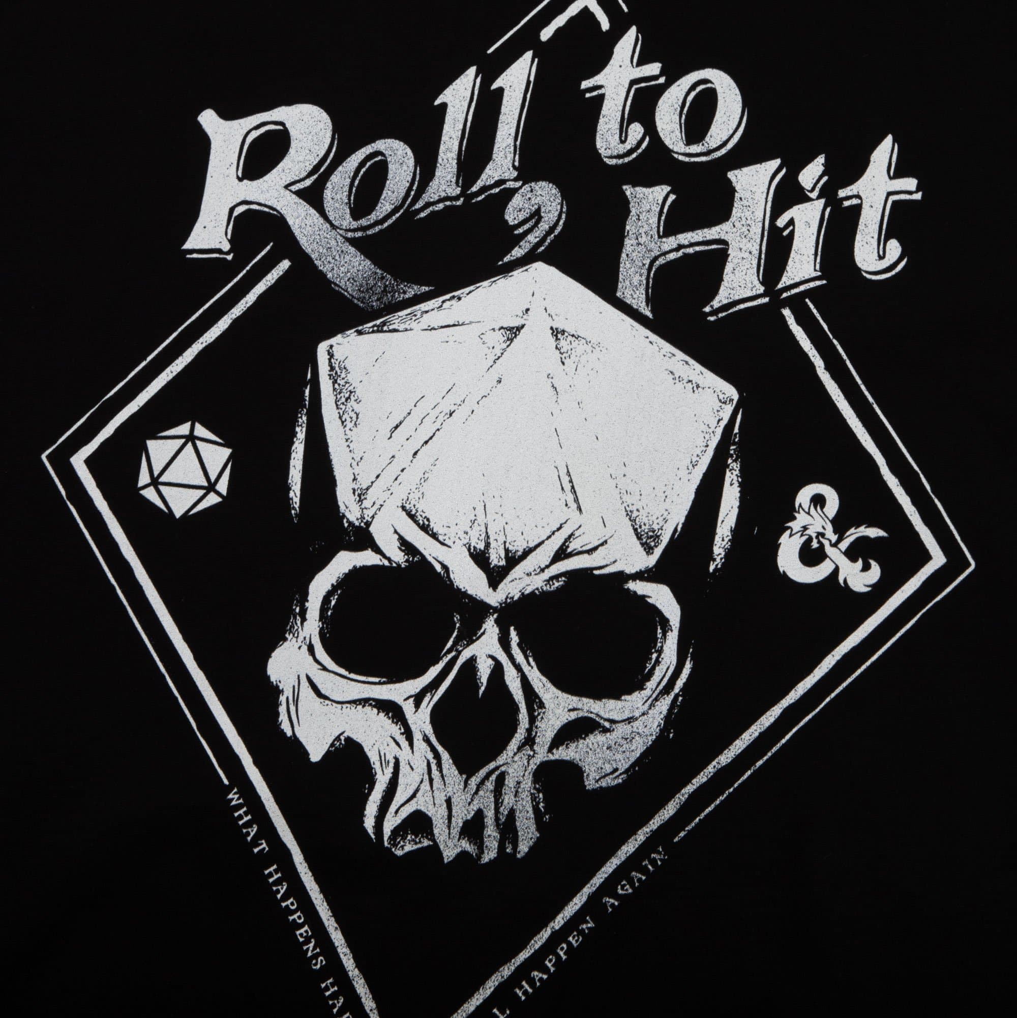 D&D Roll to Hit Black Tee
