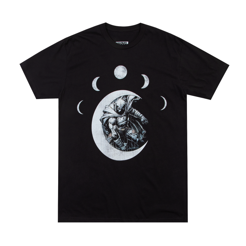 Moon Knight Moon Phases Black Tee