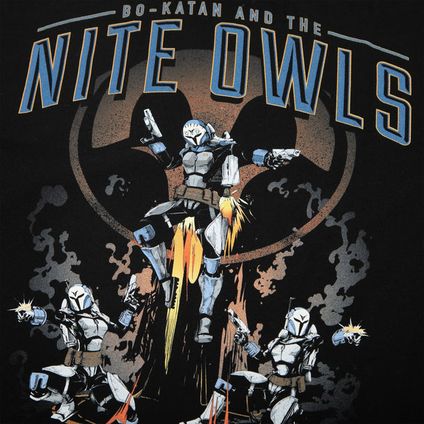 Star Wars Bo-Katan And The Nite Owls Black Tee