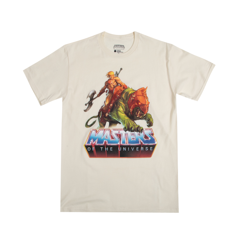 He-Man and Battle Cat Natural Tee
