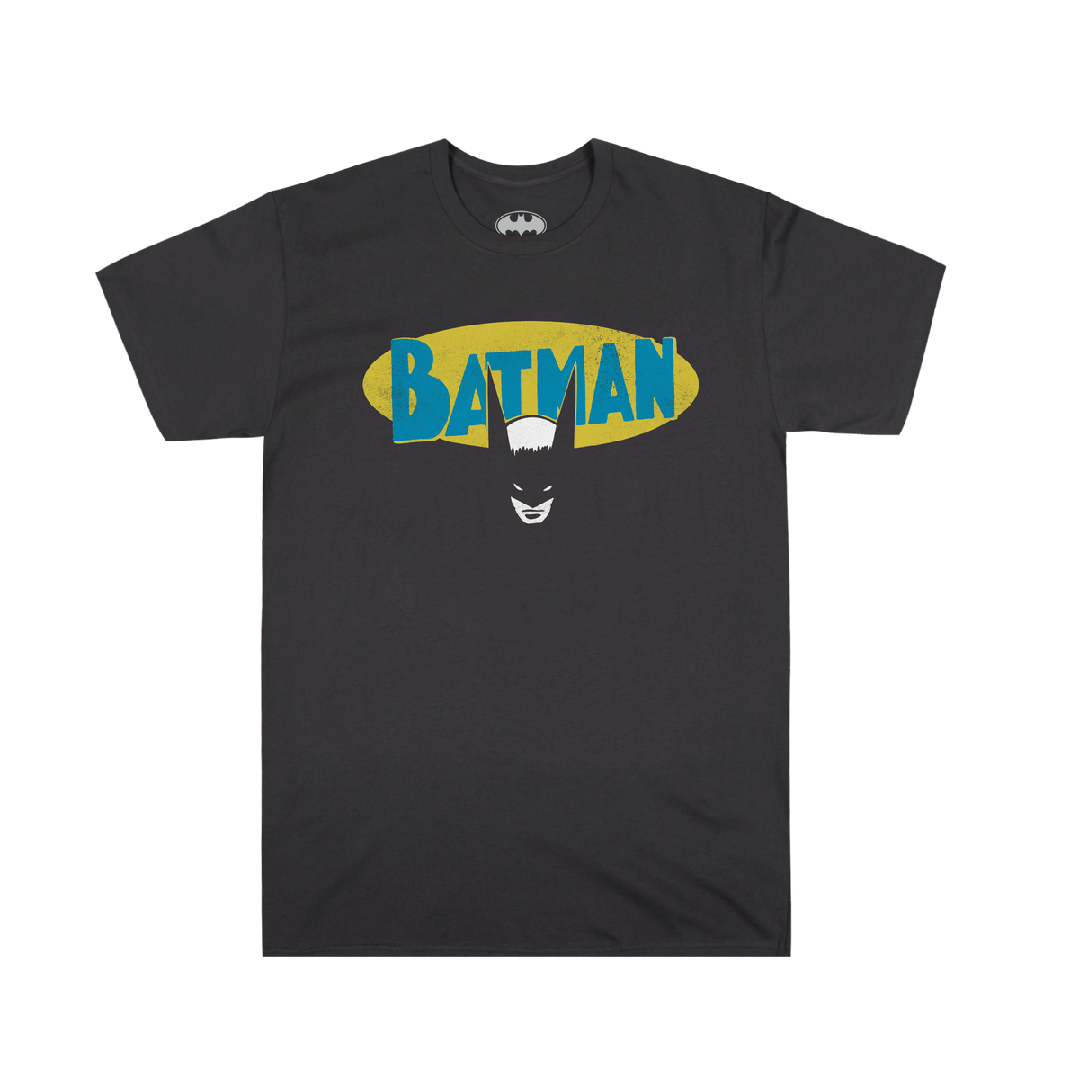 Retro Batman Logo Charcoal Tee