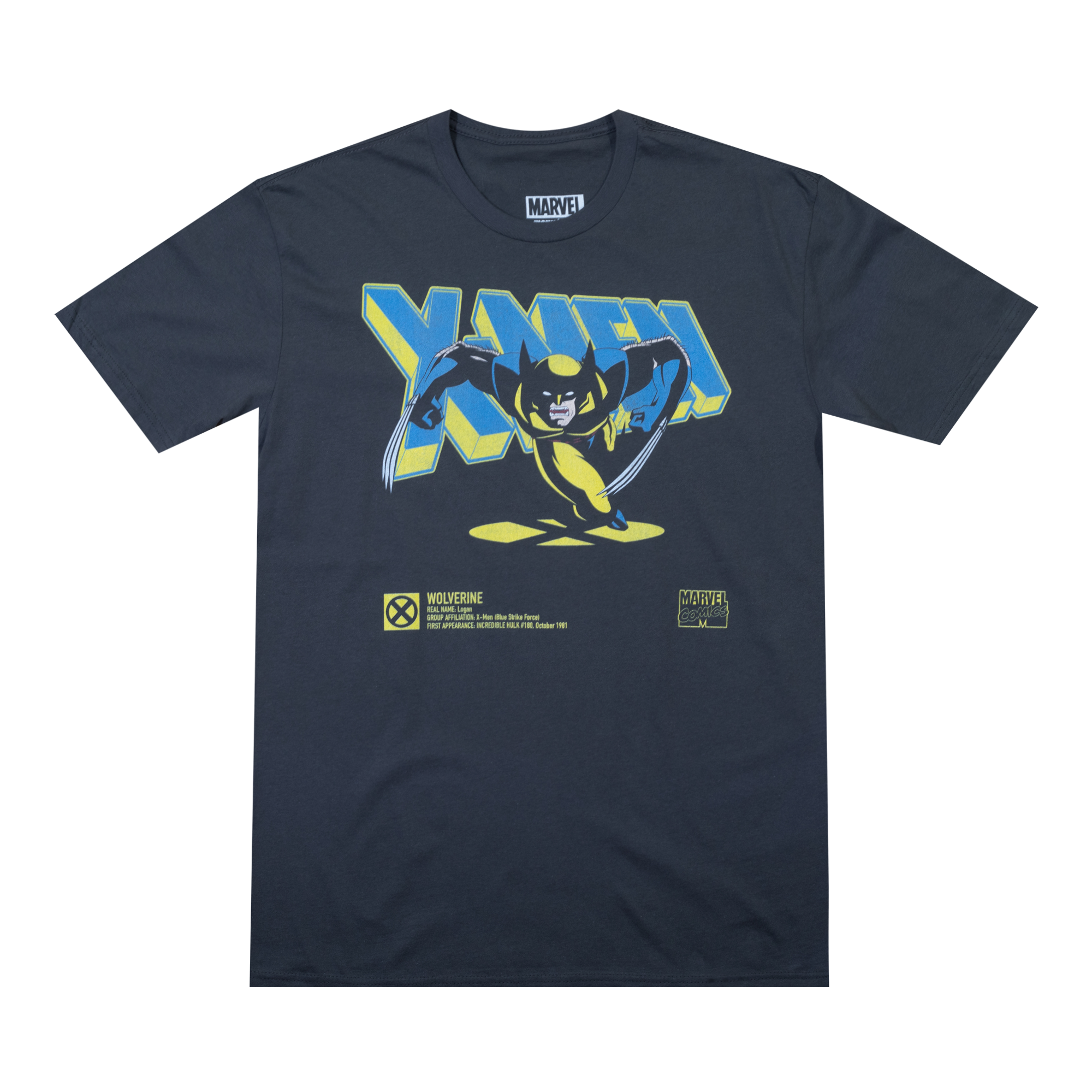 X-Men 90's Wolverine Charcoal Tee