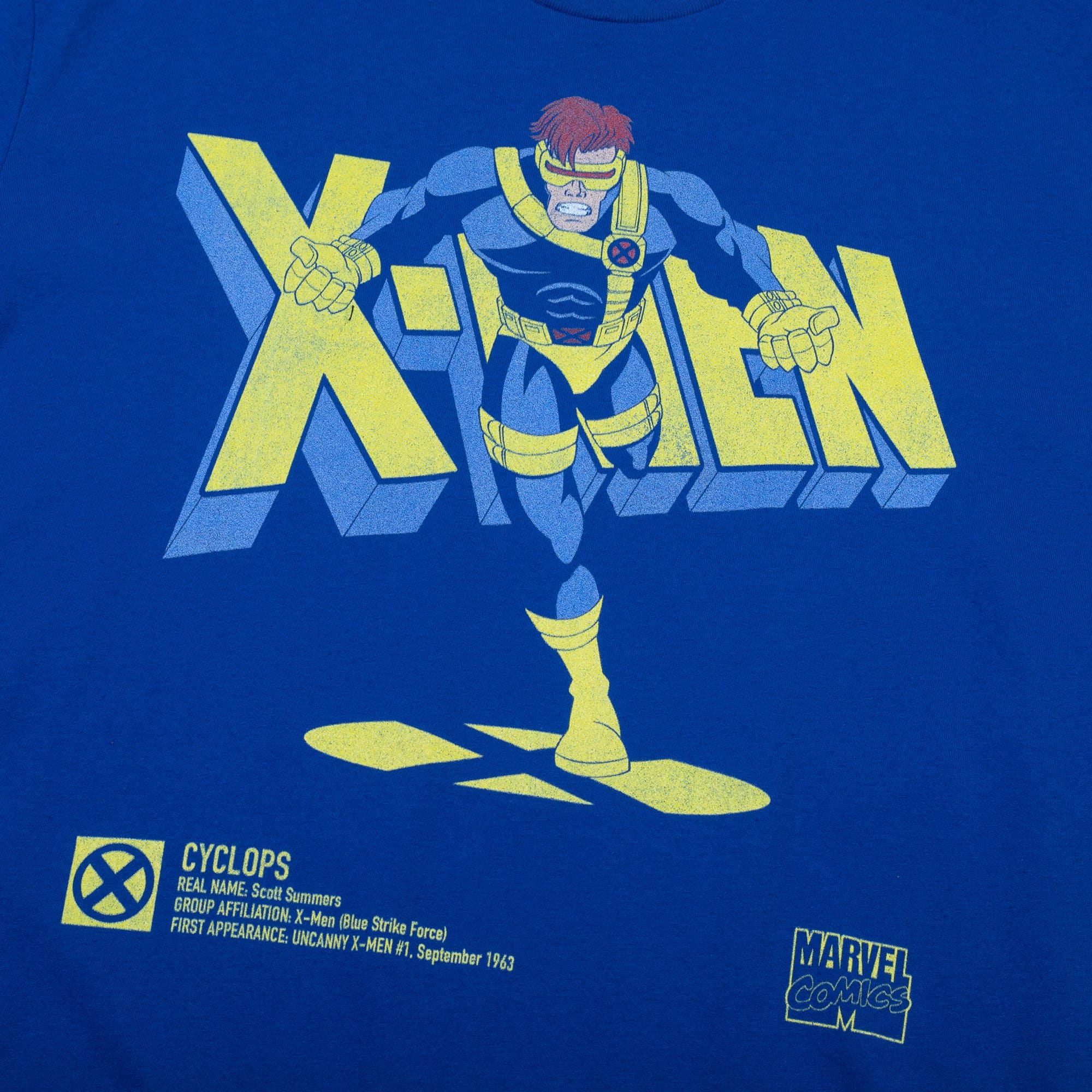 X-Men Marvel Comics T Shirt Vintage 90s Cyclops Iron hot On Youth Size Small