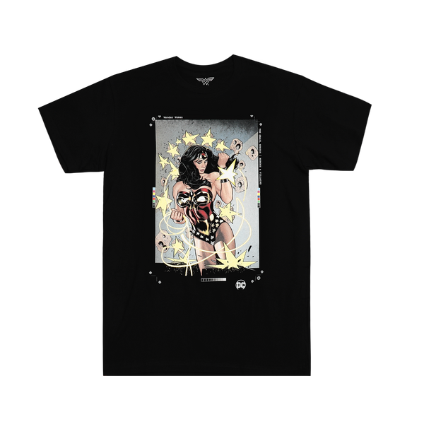 DC Comics Wonder Woman With Lasso Of Truth Black Tee | Official