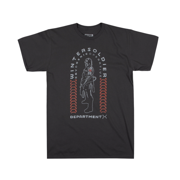 Marvel Winter Soldier Department X Charcoal Tee