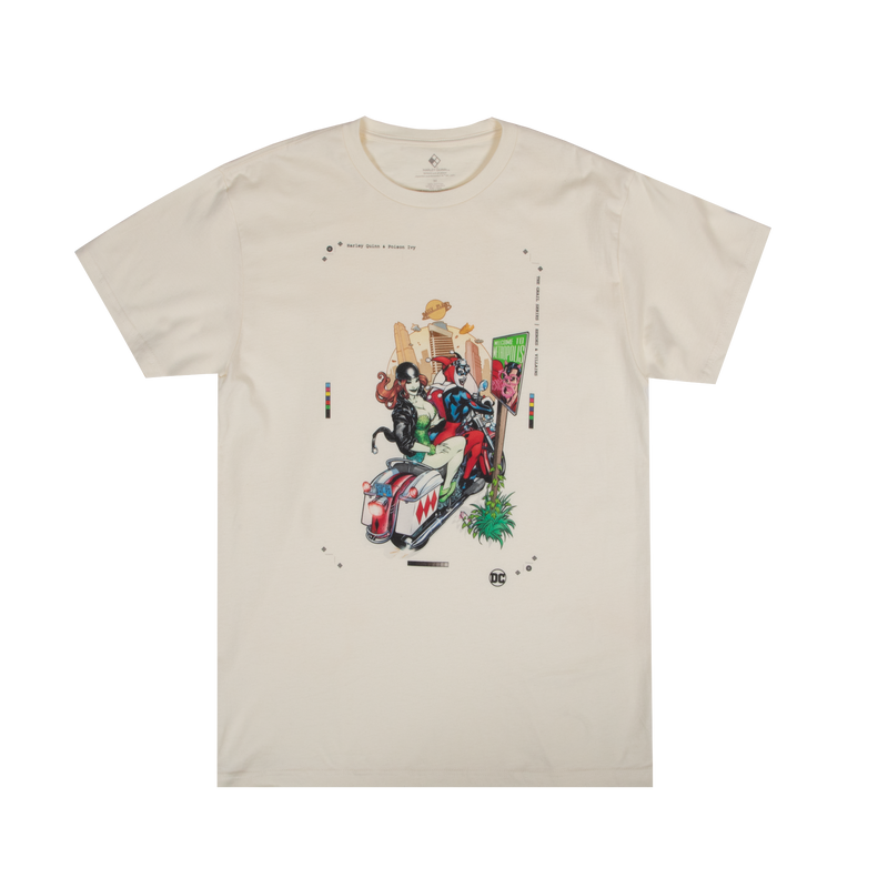 Terry Dodson Harley Quinn & Poison Ivy Natural Tee