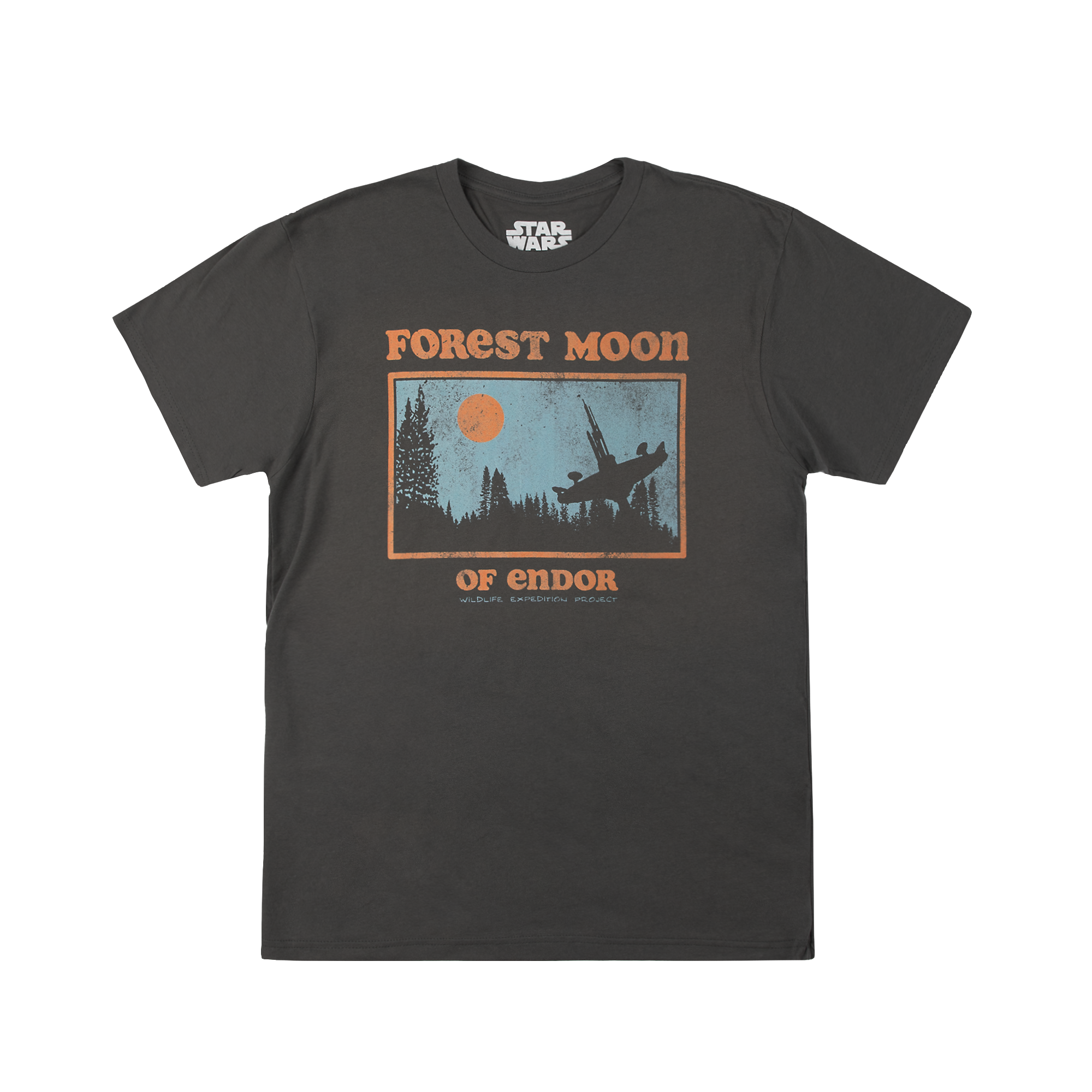 Endor Forest Moon Expedition Charcoal Tee