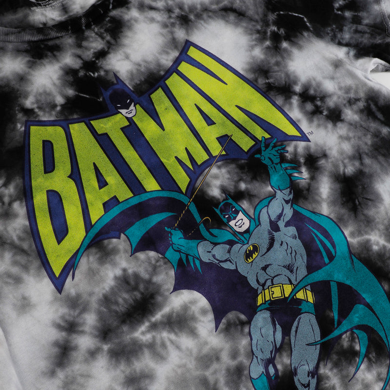 Batman Classic Comic Black Tie-Dye Tee