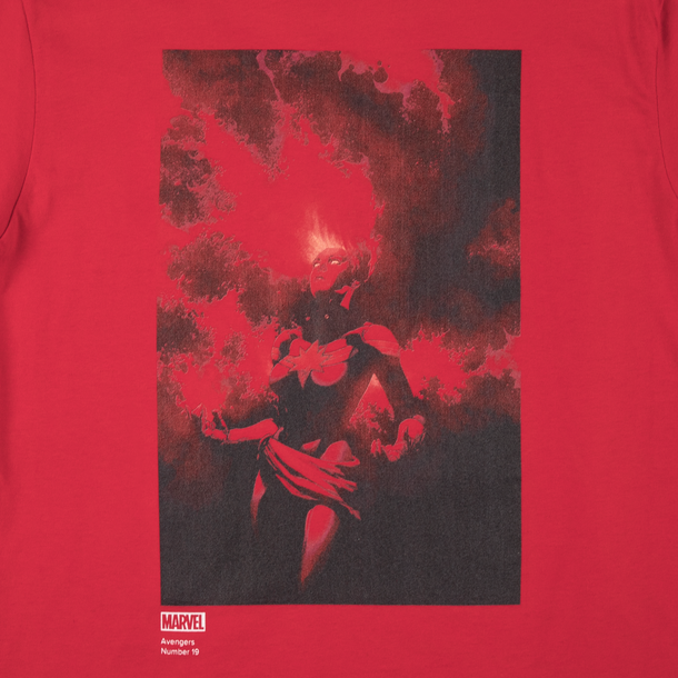 Red online marvel shirt