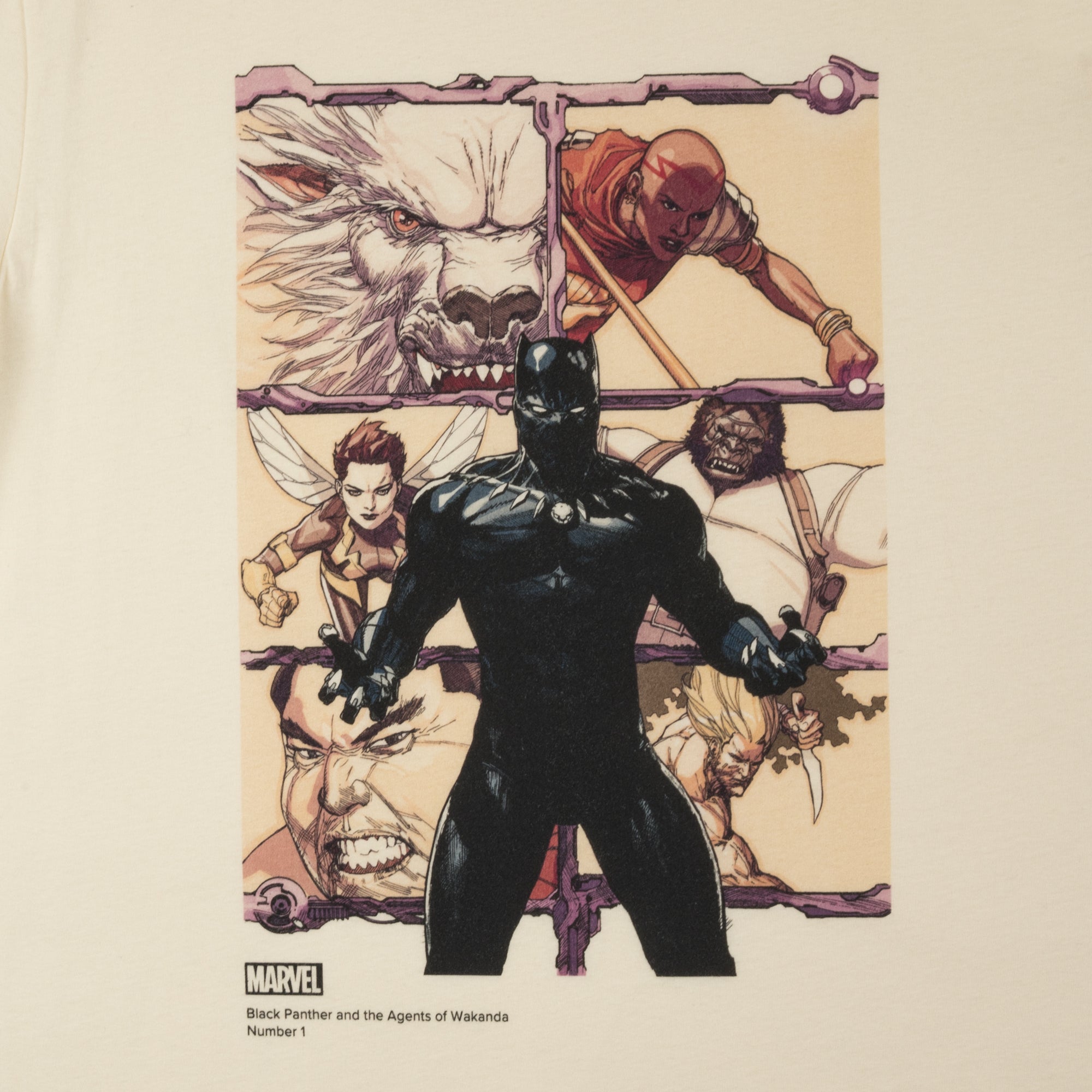 Black Panther & The Agents of Wakanda #1 Natural Tee
