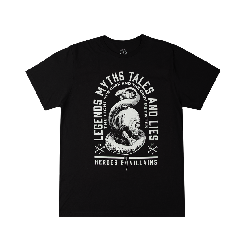 Legends Myths Tales And Lies Black Sustainable Tee