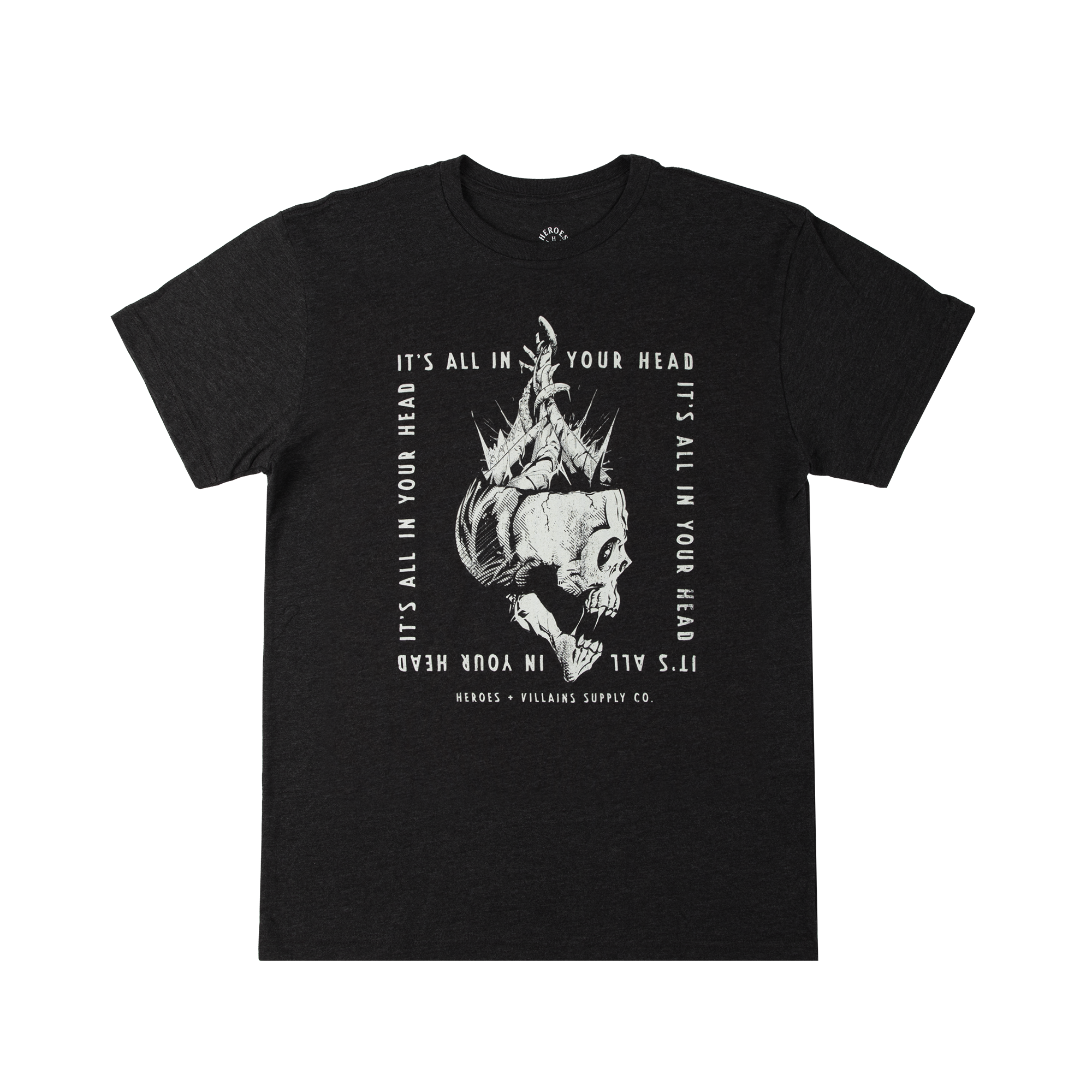 All In Your Head Charcoal Sustainable Tee