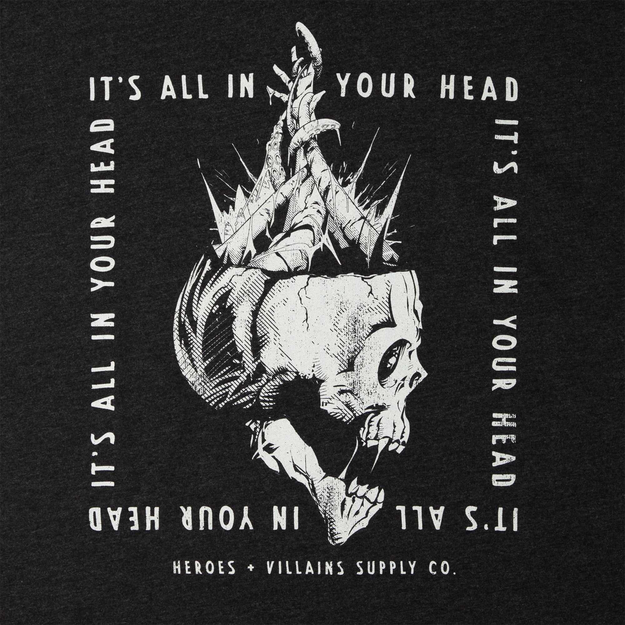 All In Your Head Charcoal Sustainable Tee