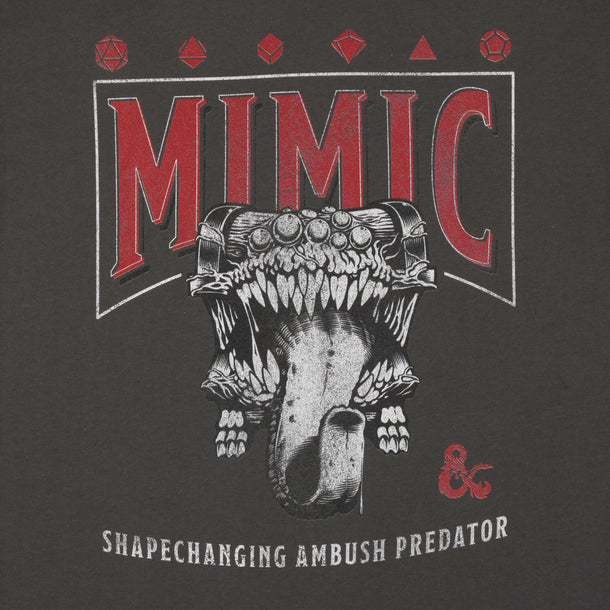 Mimic Shapechanging Ambush Predator Charcoal Tee