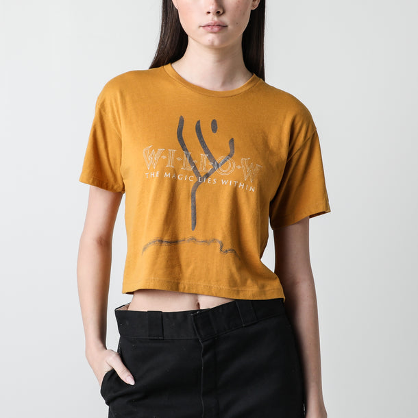 Willow Classic Cropped Yellow Tee