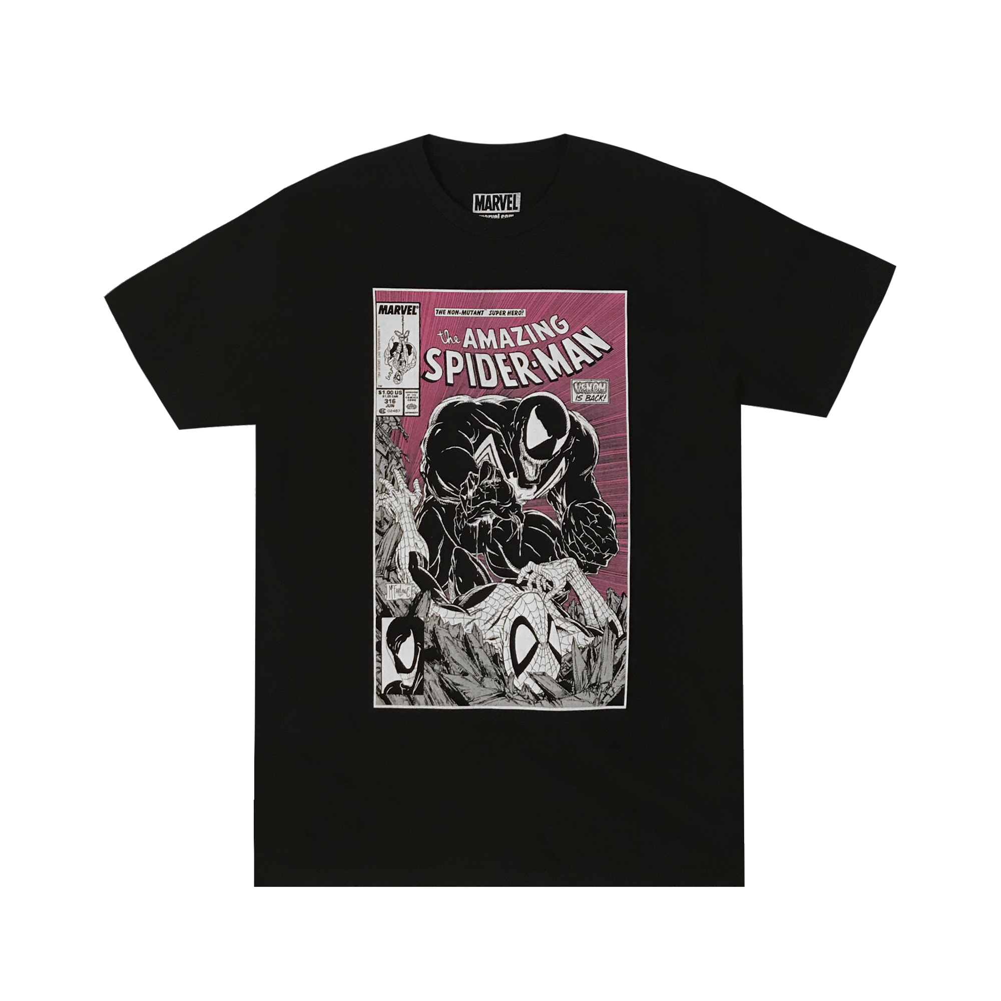Spider-Man Cover 361 Black Tee