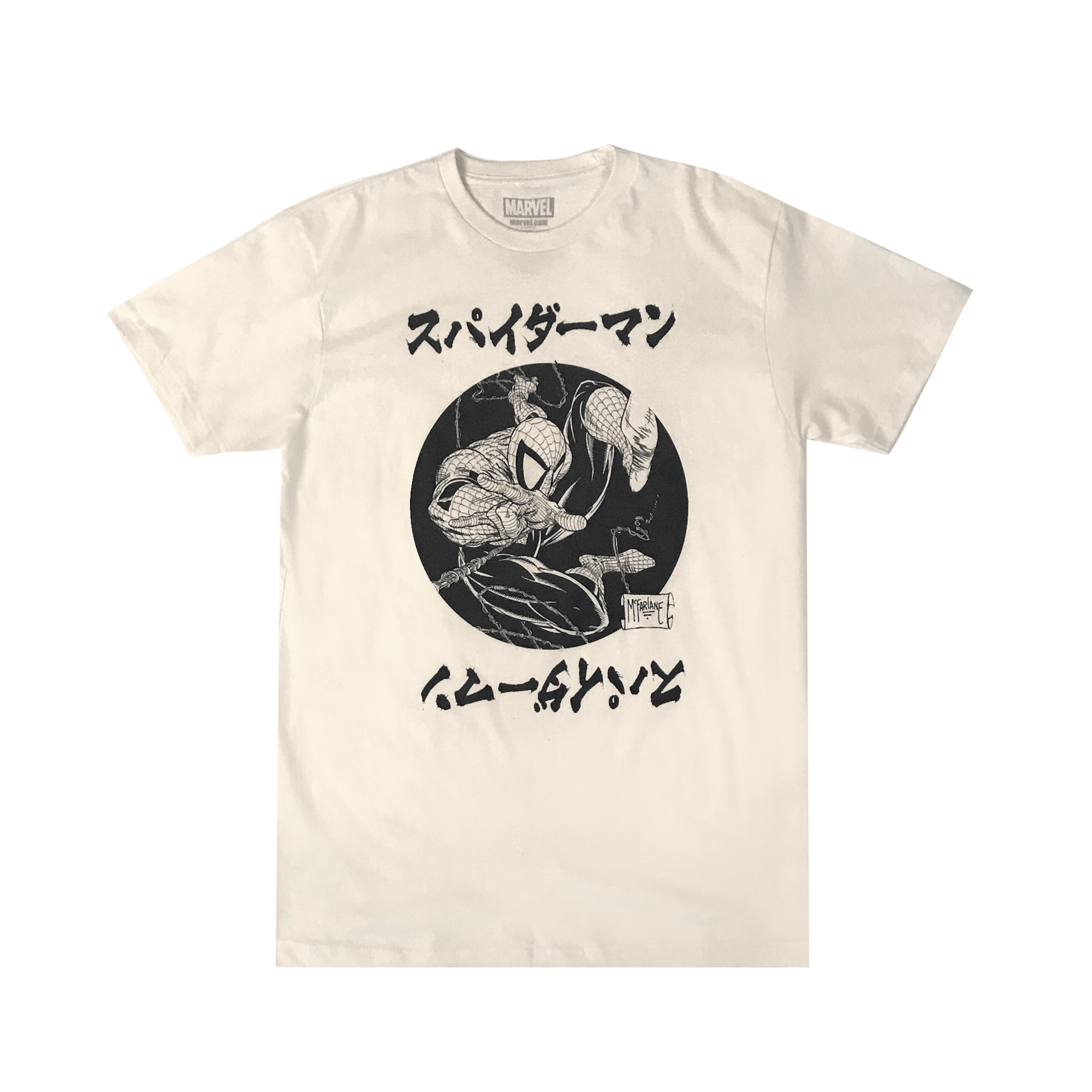 Spider-Man Kanji Natural Tee